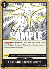 Yasakani Sacred Jewel - OP02-118 - P - Paramount War Pre-release Promo